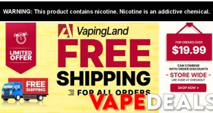 VapingLand Free Shipping (Orders $19.99+)
