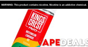 Kings Crest Fruits E-liquid | 30mL $7.49 or 120mL $8.49