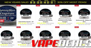 Lightning Vapes New Year’s Sale (30% Off!)
