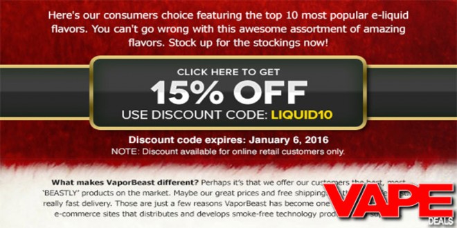 Vaporbeast Coupon - July 2020 - 10% off and free shipping