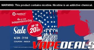 Joyetech 4th Of July Sale Extended (20% Off)