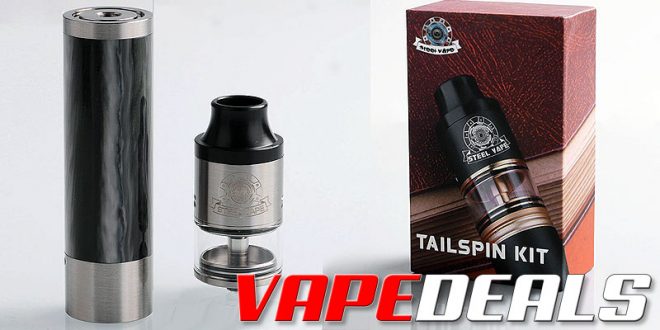 Steel Vape Tailspin Mech Mod + RDTA Kit $14.25