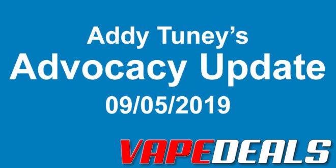 Advocacy Update from Addy Tuney 9/5/19