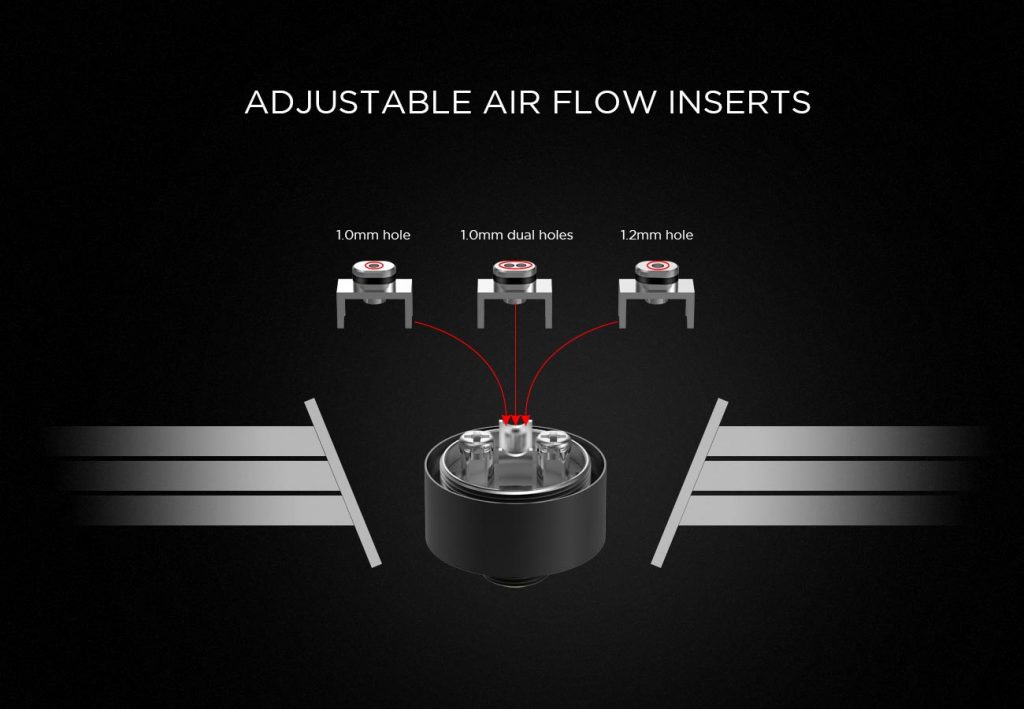 Augvape Merlin Nano RTA Adjustable Air Flow Inserts