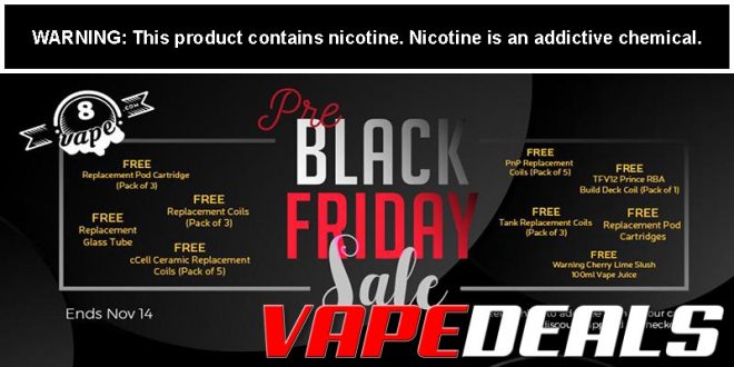 Eightvape Pre-Black Friday 2019 Sale | VAPE DEALS