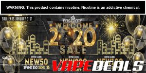 Ecig-City 2020 Sitewide Sale (Up to $20 Off)