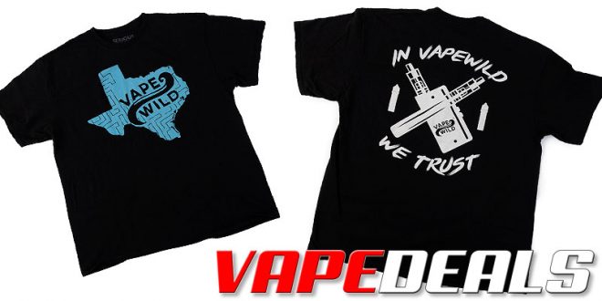 VapeWild T-Shirt Sale (4 Styles): 3 for $25.00