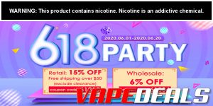 3avape 618 Party Sale (Extra 15% Off Sitewide)