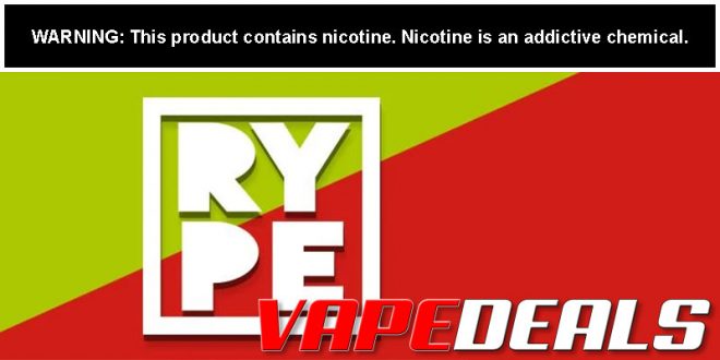 RYPE E-liquid Nic Salt 30mL $7.20