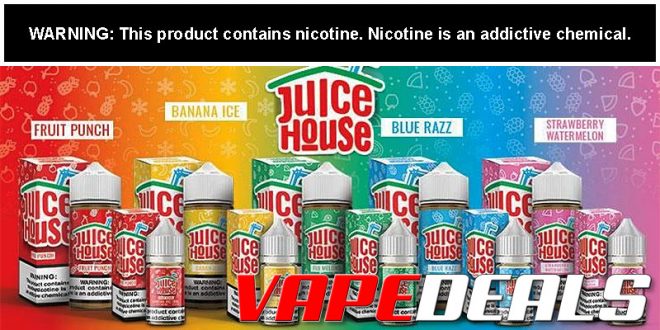 Juice House E-liquid 100mL (5 Flavors) $6.00