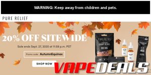 Pure Relief Autumn 2020 Coupon Code (20% Off)