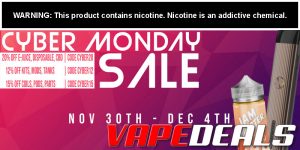 Vaporider Cyber Monday Sale (EXTENDED)