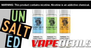 Unsalted E-liquid by Dash Vapes (2 Flavors) $6.72