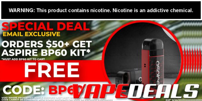 Aspire BP60 Pod System FREE w/ Orders $50+