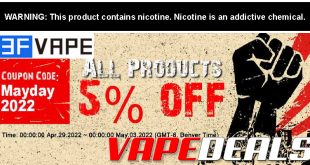 3FVape 2022 May Day Sale (5% Off)
