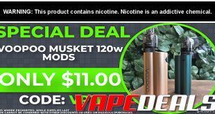 Voopoo Musket 120W Box Mod $11.00
