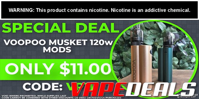 Voopoo Musket 120W Box Mod $11.00