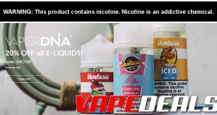 VaporDNA E-liquid Sale (Extra 20% Off)