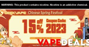 GeekVape Chinese New Year Sale (15% Off)