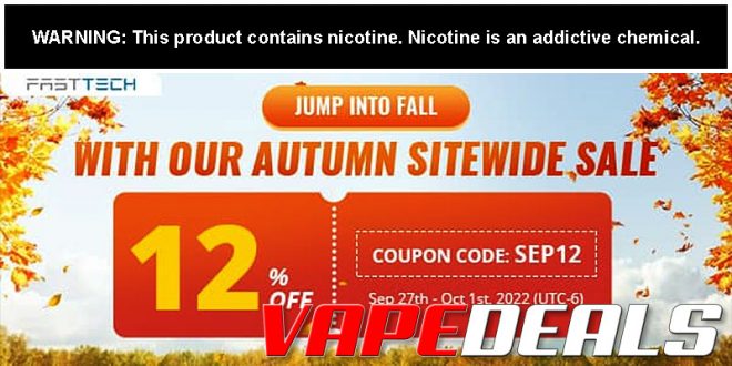 Fasttech Autumn Sitewide Sale (12% Off)