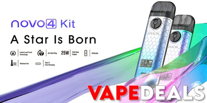 Smok Novo 4 Pod System Kit $18.99