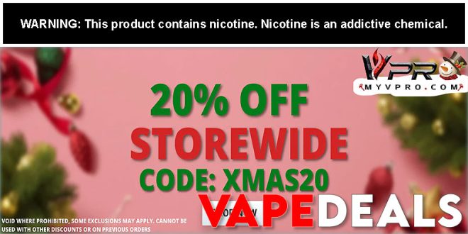 MyVPro Xmas Sale (20% Off Sitewide)