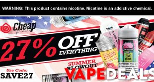 CheapEjuice Memorial Day Week Sale (27% Off)