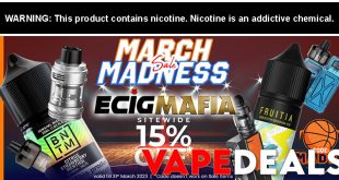EcigMafia March Madness Sale (15% Off)