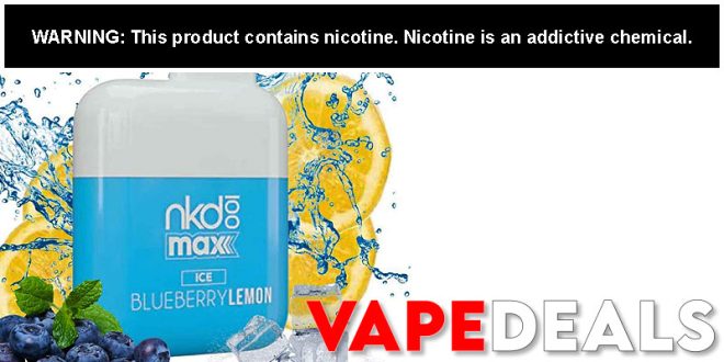 Naked 100 Max Disposable (4500 Puffs) $4.95