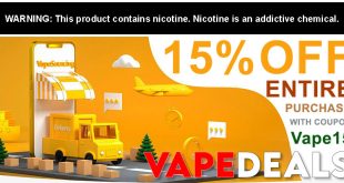 Vapesourcing Sitewide Discount (15% Off)