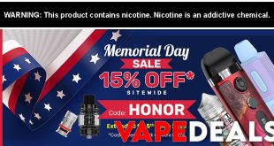 EcigMafia Memorial Day Sale EXTENDED (15% Off)