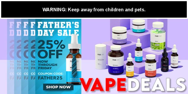 Fab CBD Father's Day Sale (30% Off)