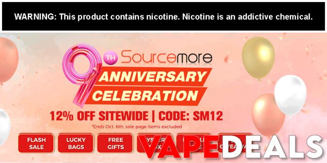 Sourcemore 9th Anniversary Sale (12% Off)