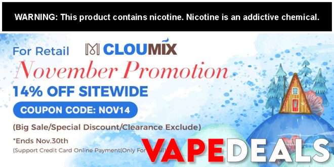 Cloumix November Promotion (14% Off)