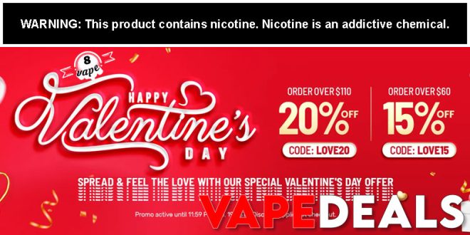 Eightvape Valentine's Day Sale (Up To 20% Off)
