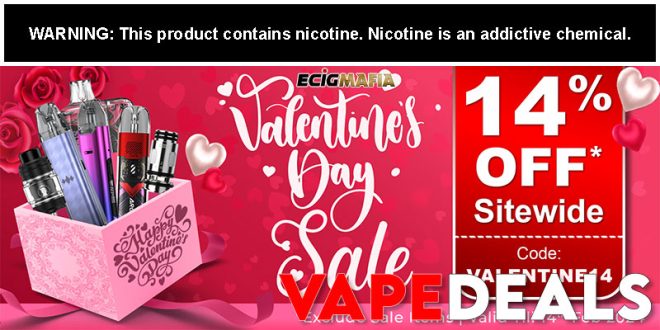 EcigMafia Valentine's Day Sale (14% Off)