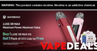 Vaporesso Luxe XR MAX Kit + Pack of GXT Coils
