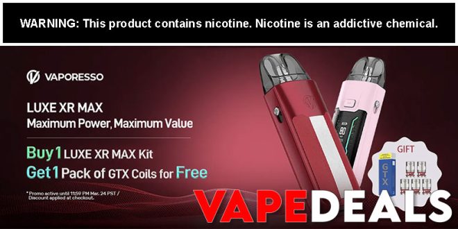 Vaporesso Luxe XR MAX Kit + Pack of GXT Coils